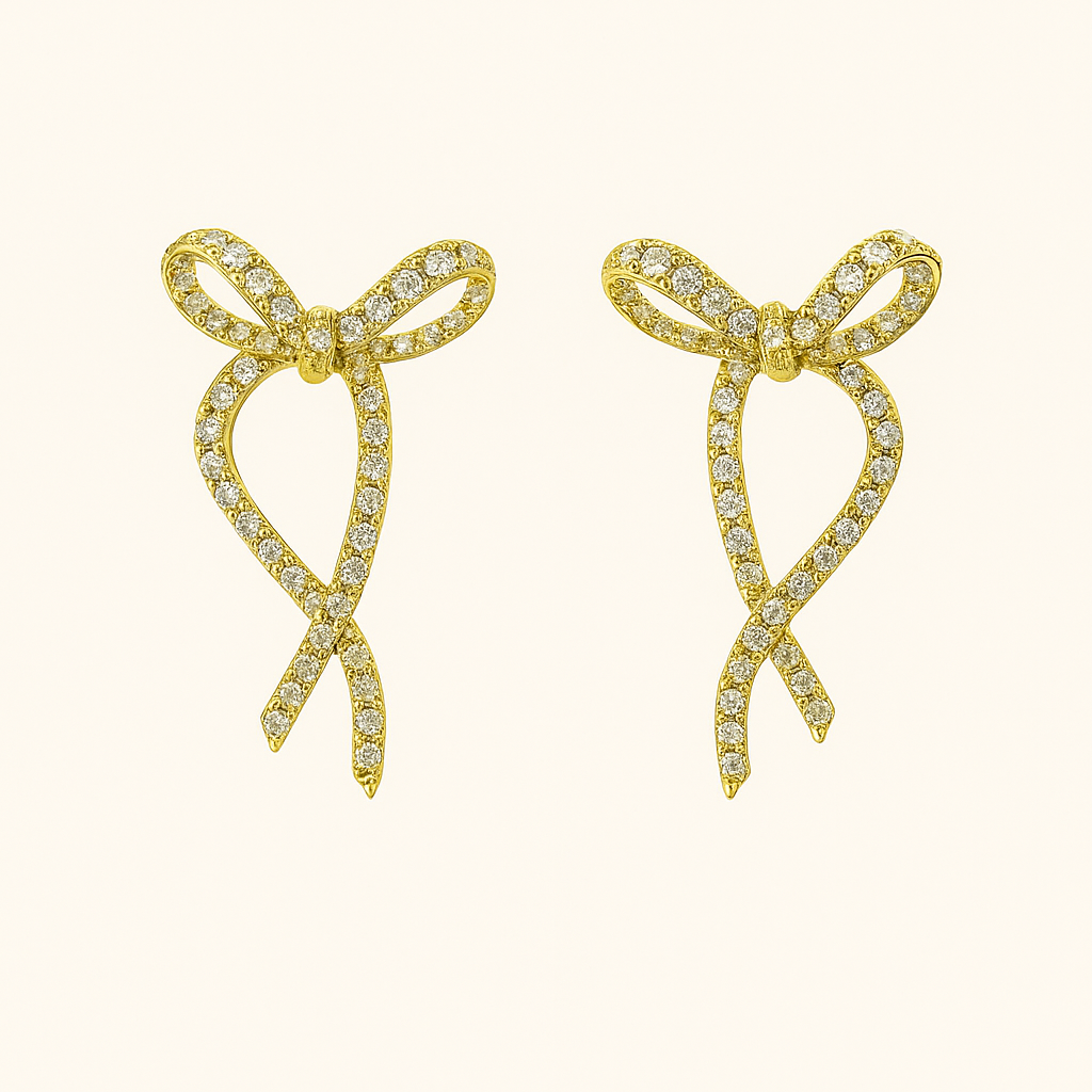 Lumarish™ Ribbon Luxe Earrings with Zirconia
