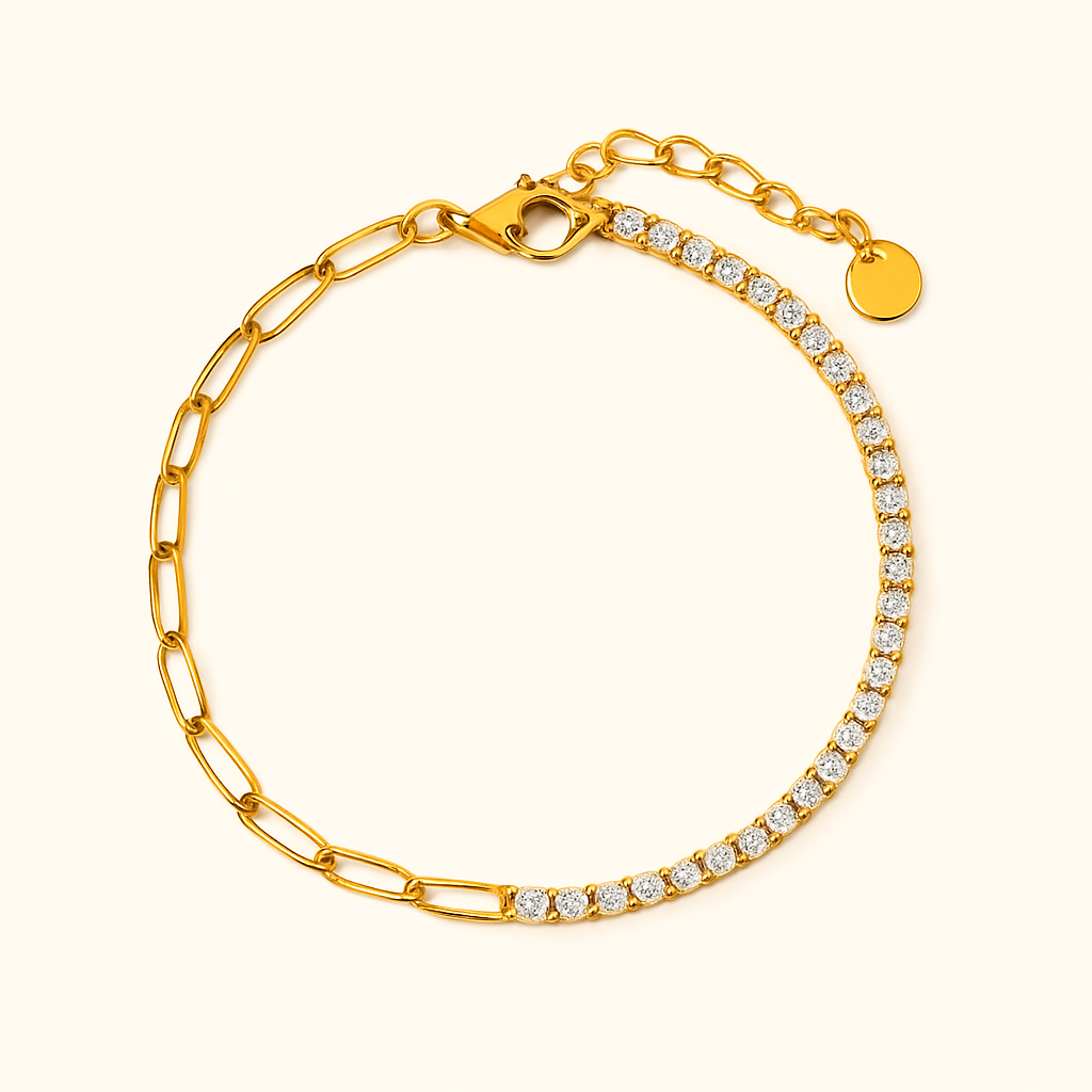 Lumarish™ Paperclip and Tennis Bracelet
