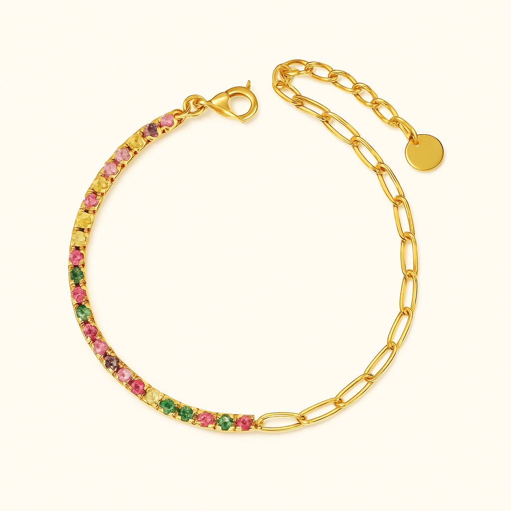 Lumarish™ Paperclip and Tennis Bracelet