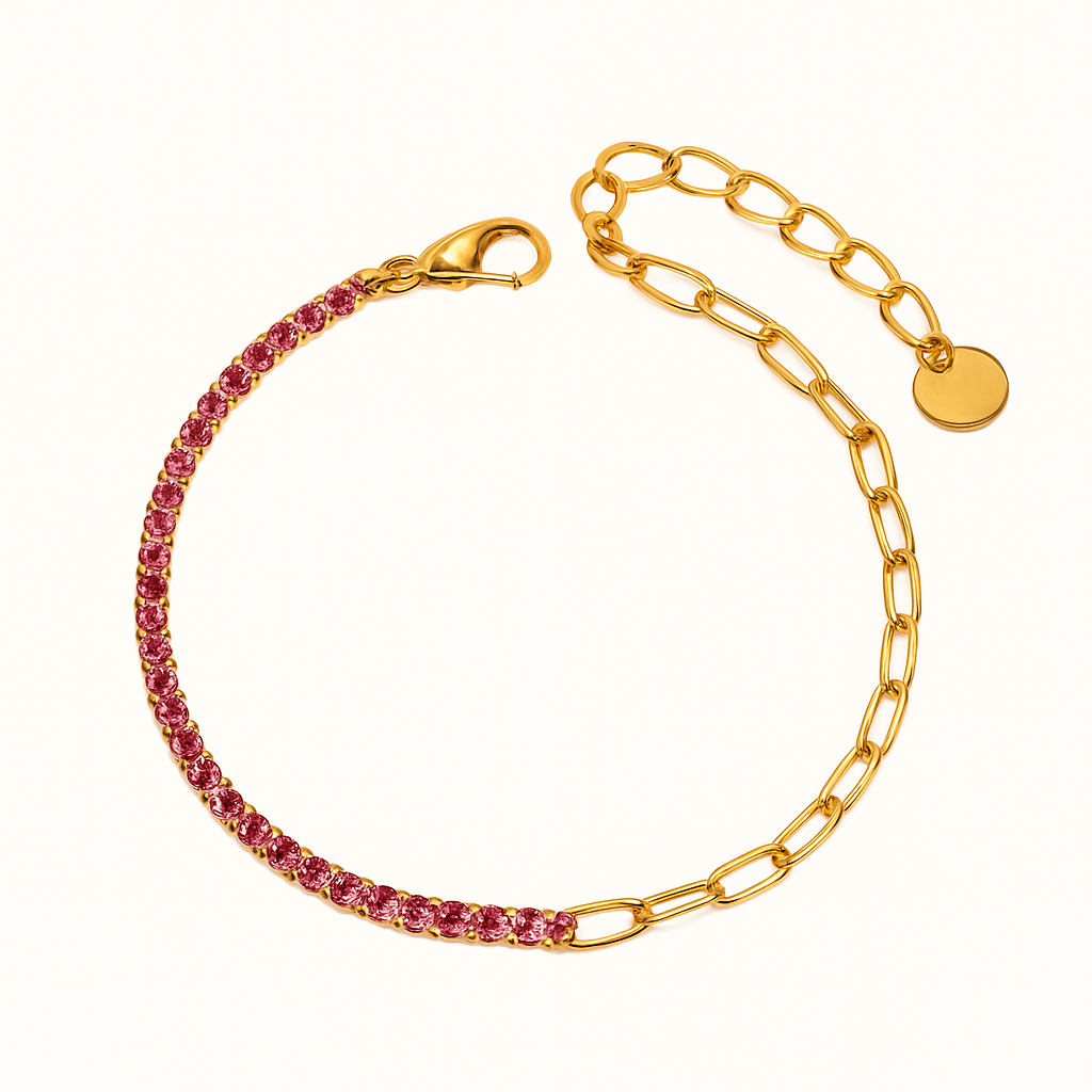 Lumarish™ Paperclip and Tennis Bracelet