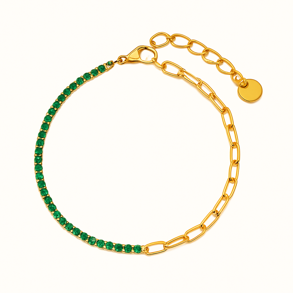 Lumarish™ Paperclip and Tennis Bracelet