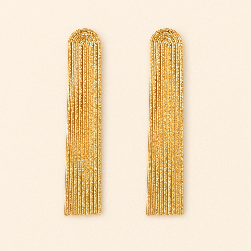 Lumarish™  Gold Fringe Earrings
