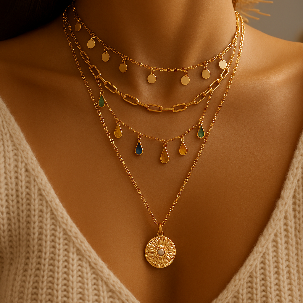 Lumarish™ Multi‑Layer Crystal Necklace