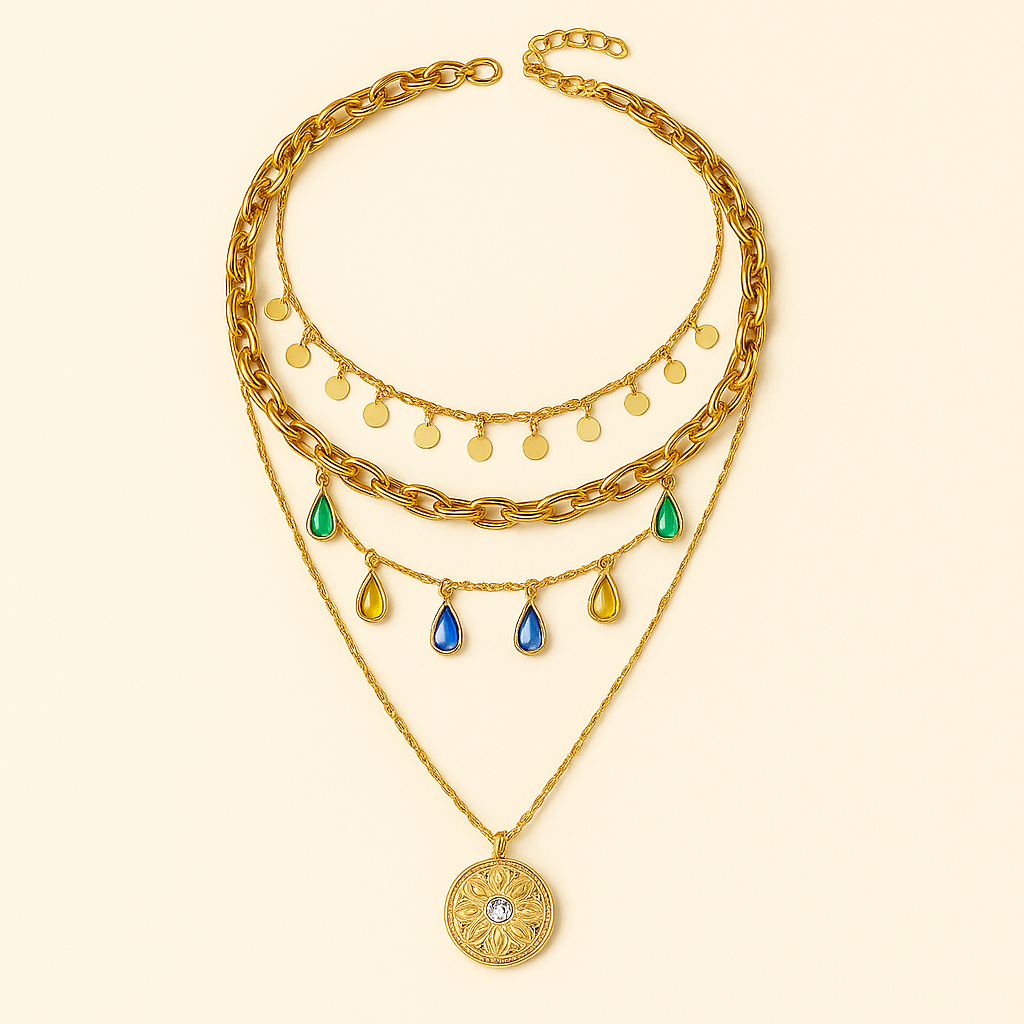 Lumarish™ Multi‑Layer Crystal Necklace