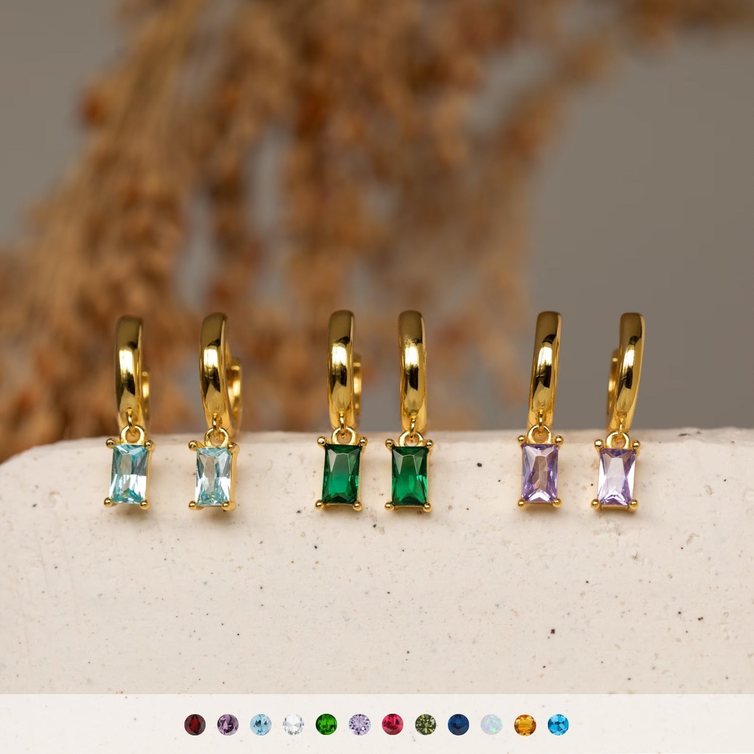 Lumarish™ Birthstone Hoops
