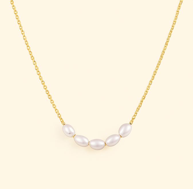 Lumarish™ Gold Pearl Necklace