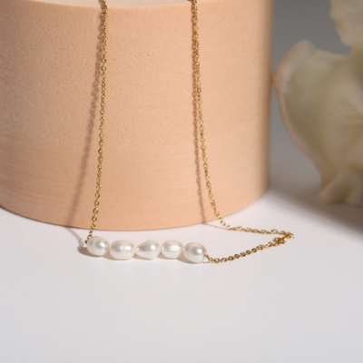 Lumarish™ Gold Pearl Necklace