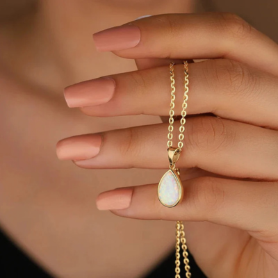 Lumarish™ Ocean Gold Drop Necklace