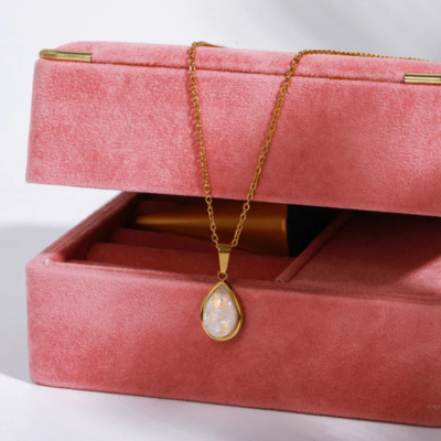 Lumarish™ Ocean Gold Drop Necklace