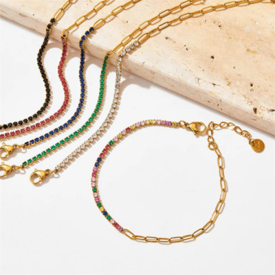 Lumarish™ Paperclip and Tennis Bracelet