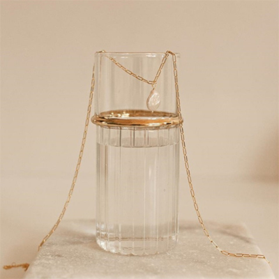 Lumarish™ Paperclip Necklace with Pearl
