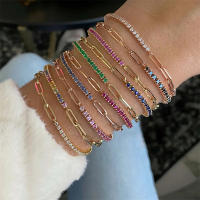 Lumarish™ Paperclip and Tennis Bracelet