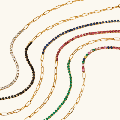 Lumarish™ Paperclip and Tennis Bracelet