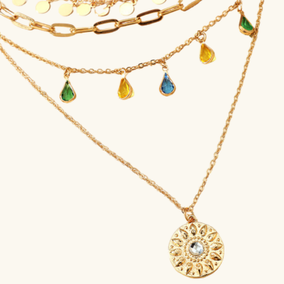 Lumarish™ Multi‑Layer Crystal Necklace