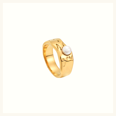 Lumarish™ Gold Pearl Ring